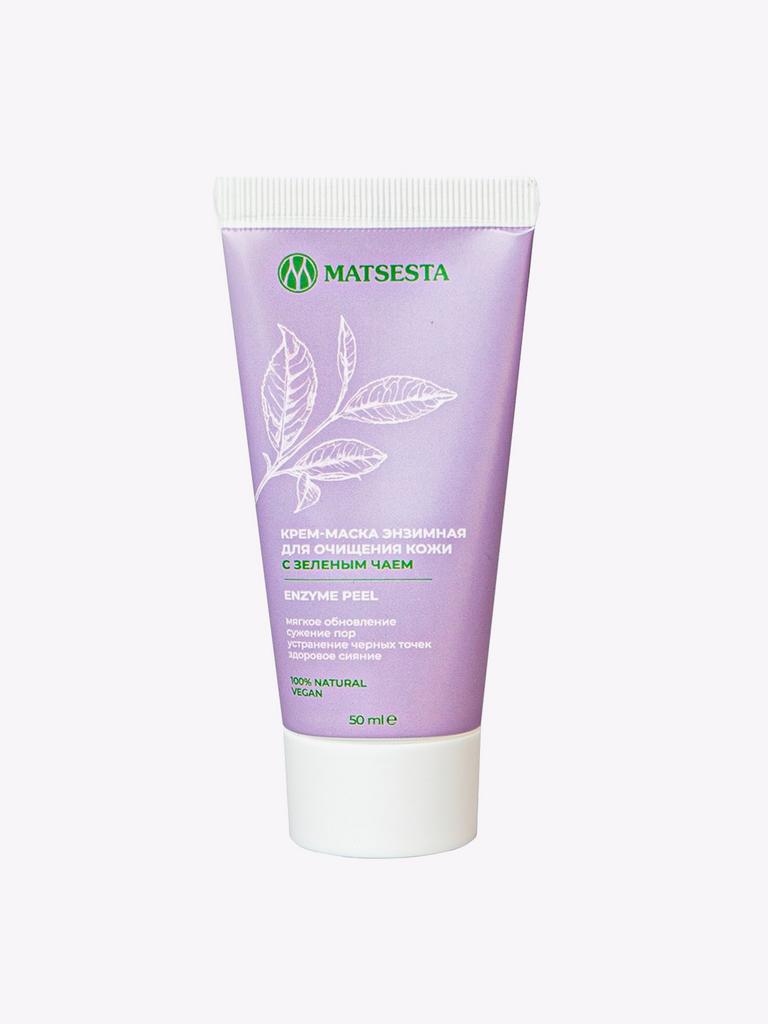 Крем-маска энзимная для очищения кожи, с зелёным чаем Matsesta, 50 мл
