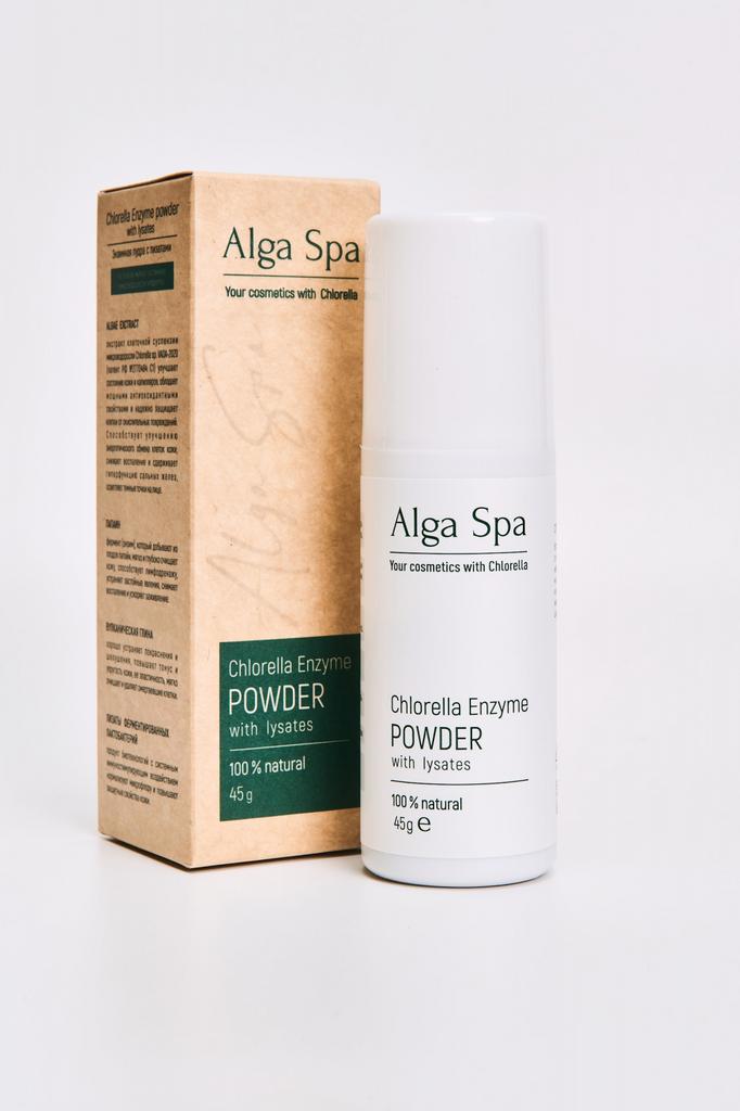 Энзимная пудра с лизатами на основе живой суспензии микроводоросли Chlorella, Alga spa