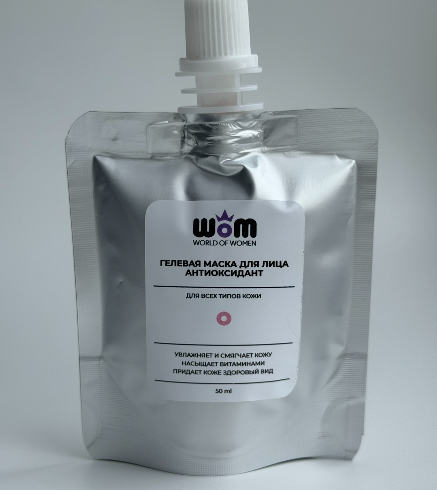 Гелевая маска для лица Антиоксидант, 50 мл, WoM