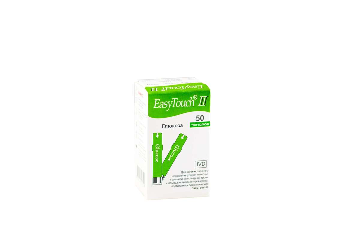 Тест-полоски EasyTouch на глюкозу (50 шт.)