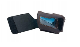 Кожаный чехол для инсулиновой помпы Акку Чек Спирит / Спирит Комбо. На клипсе! Модель А3.