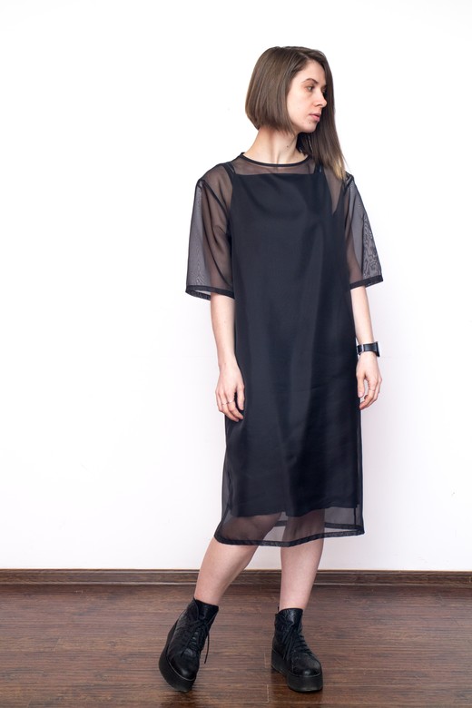 Платье из органзы