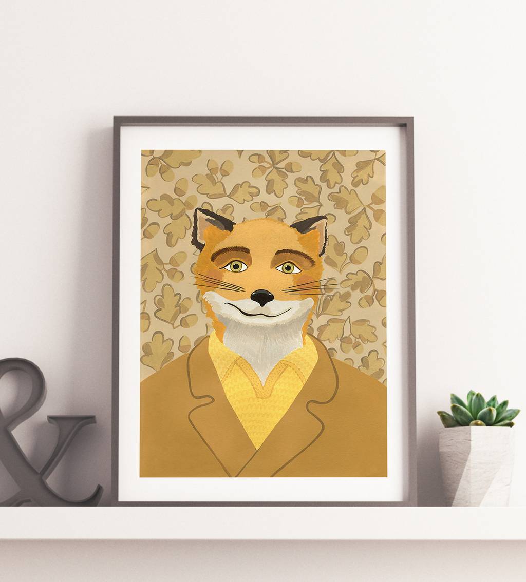 ПОСТЕР "ФАНТАСТИЧЕСКИЙ МИСТЕР ФОКС" С ЛИСОМ