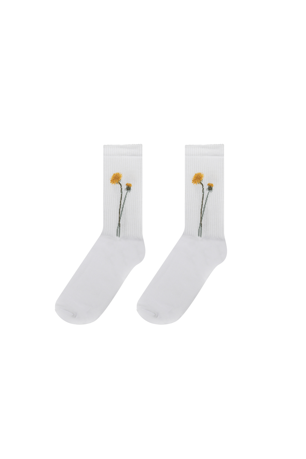 Носки Одуванчик белые Гербарий