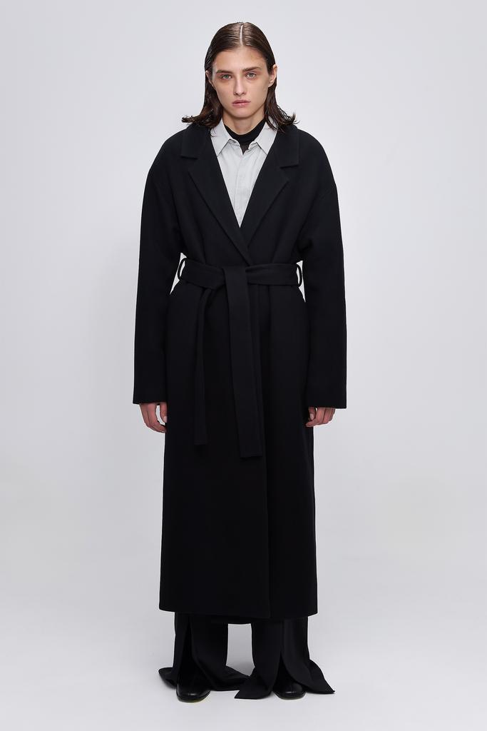 Пальто FREEDOM silk cashmere black Otocyon