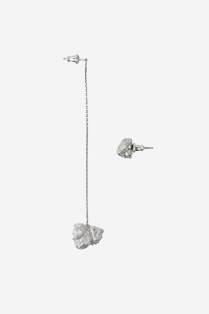 Серьги Камень с пуссетой Agau Jewelry