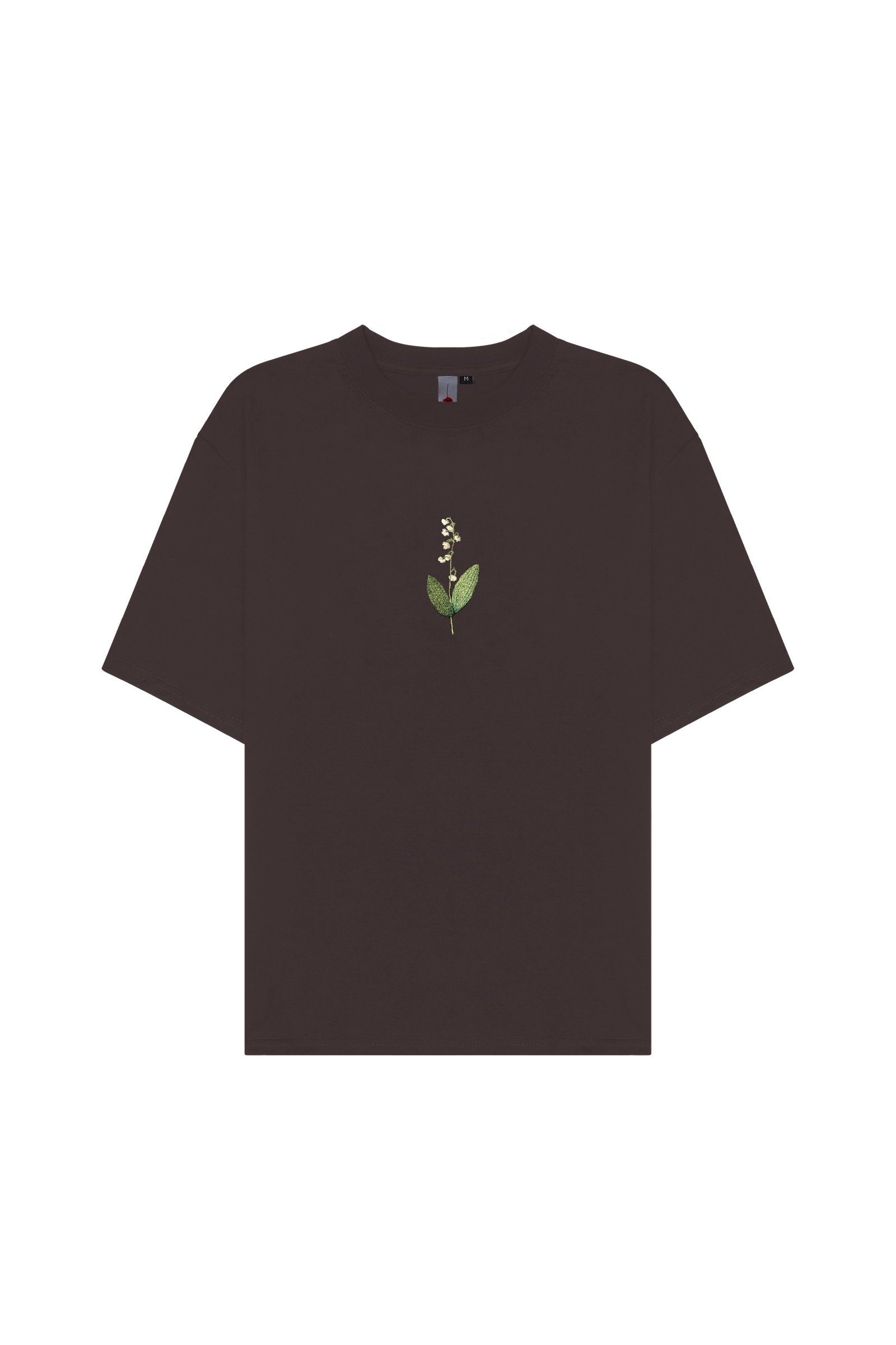 Футболка Ландыш коричневая Гербарий