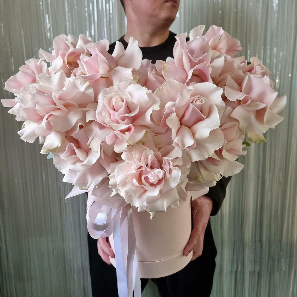 сердце из французких роз