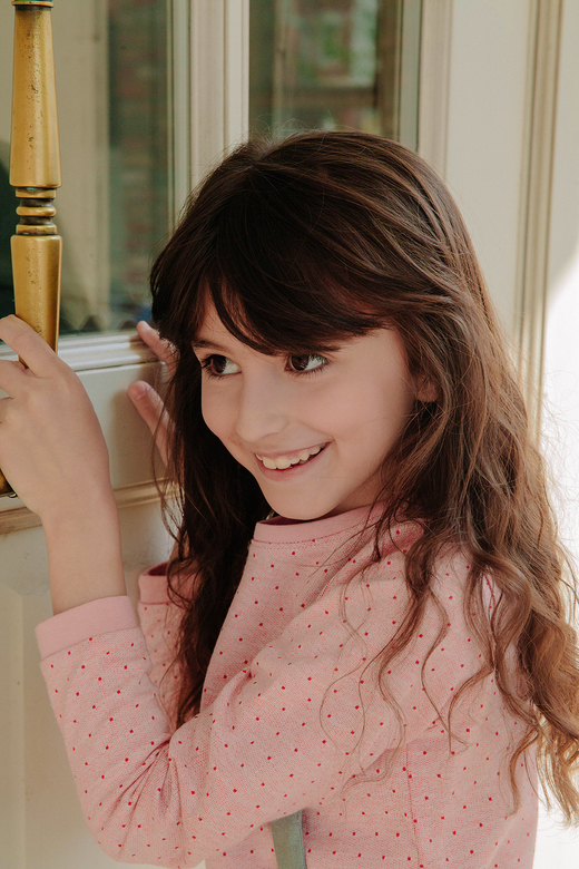 Детский ягодный жаккардовый джемпер