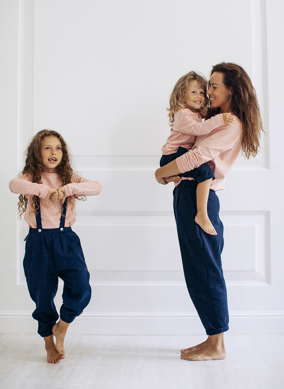 Детский ягодный жаккардовый джемпер