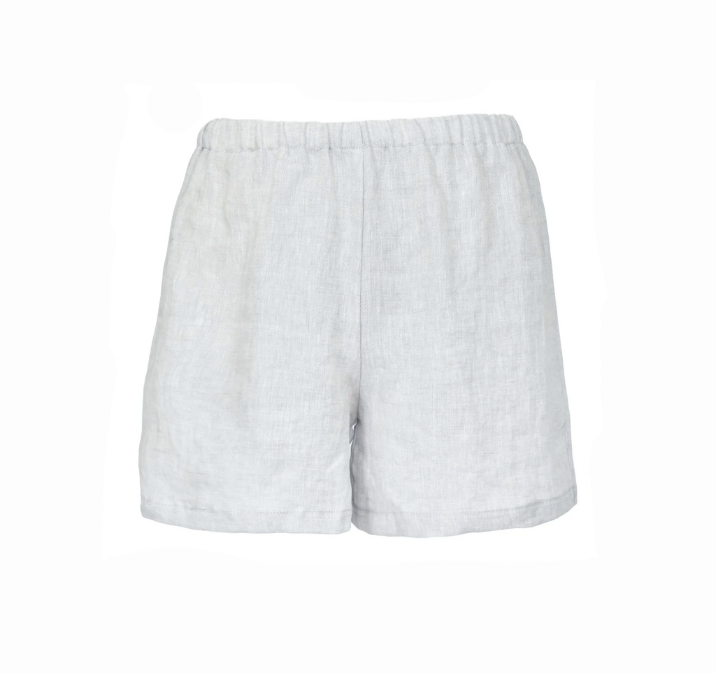 Льняные шорты на резинке