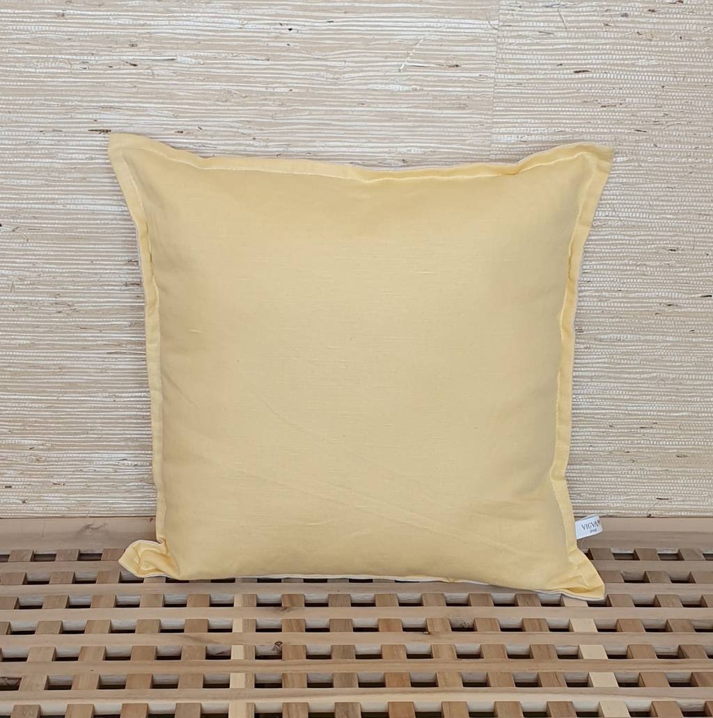 Подушка льняная "Жёлтая"
