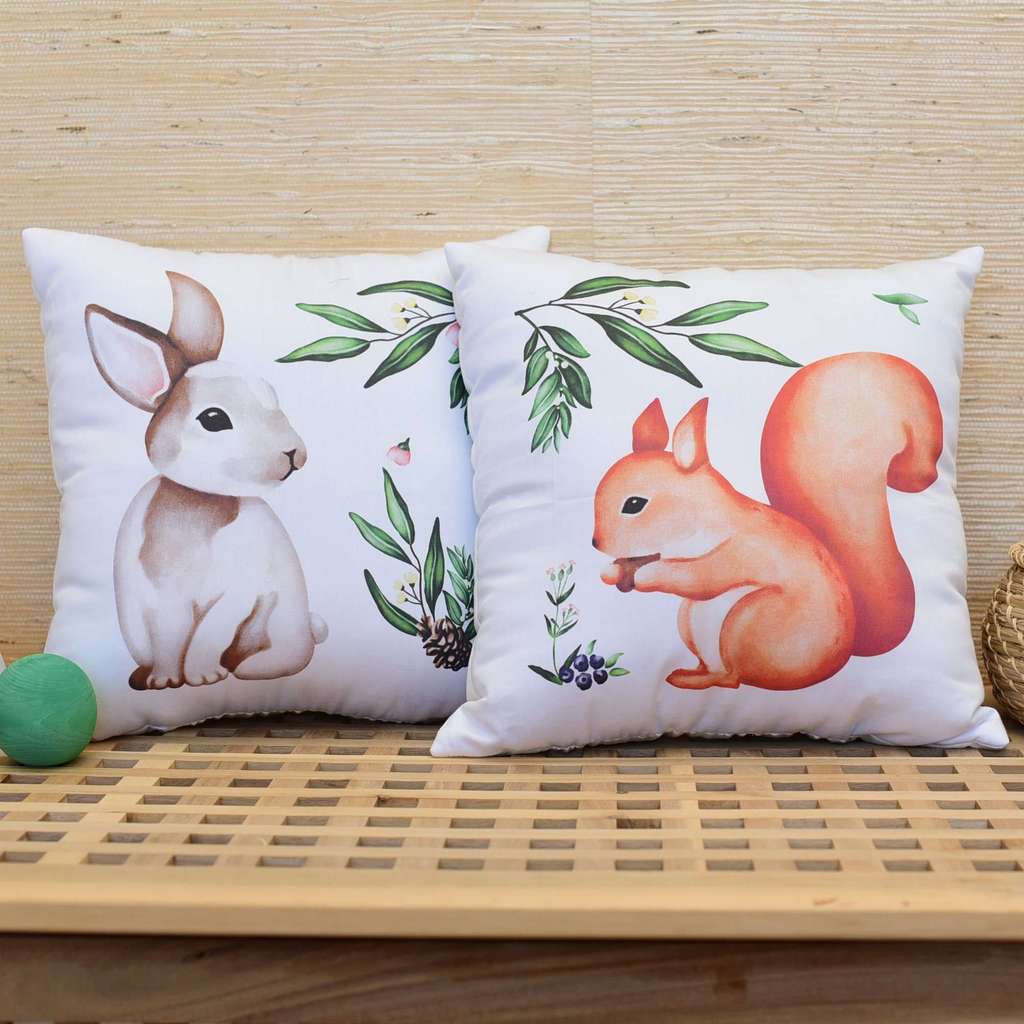 Комплект подушек "Зверята-1" (2 подушки / 4 подушки)