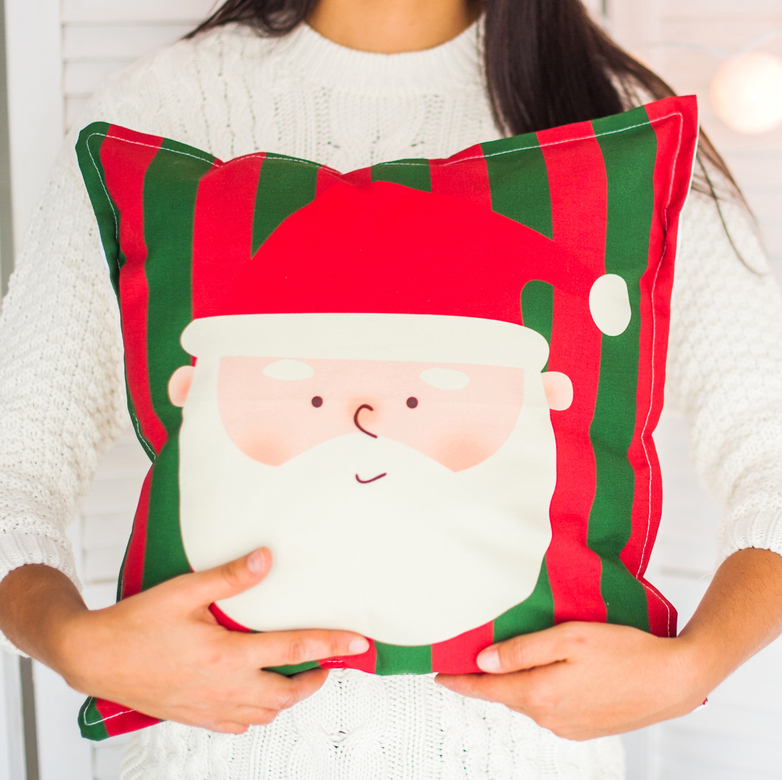 Подушка "Добрый Санта"