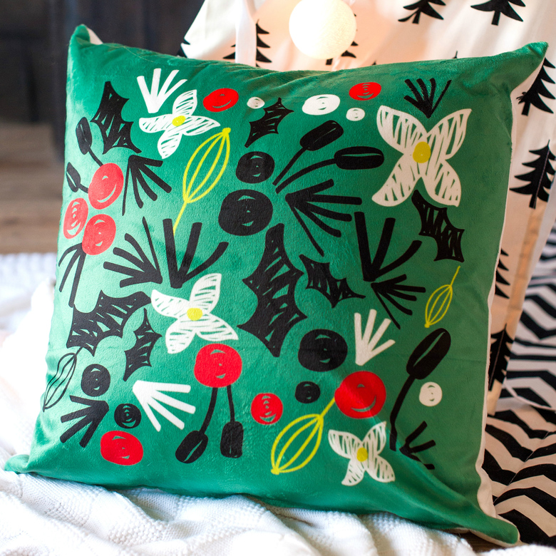 Подушка двусторонняя "Рождественские Мотивы" 50*50см