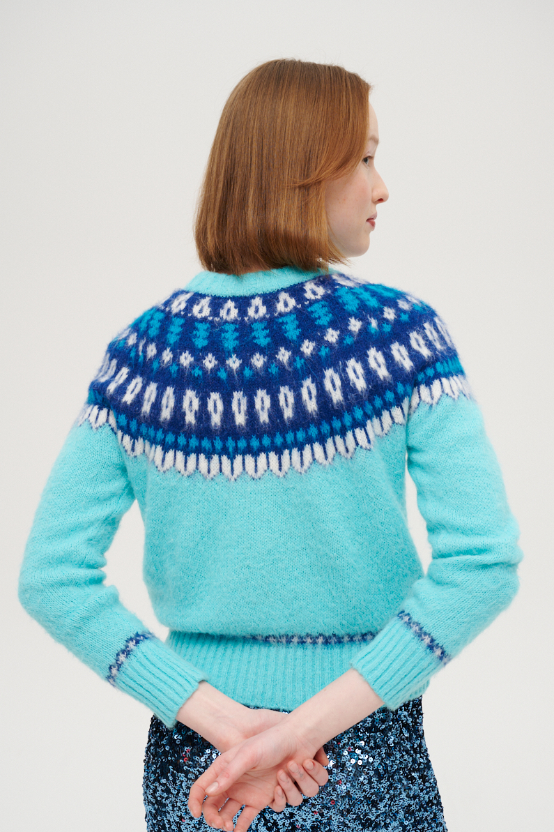 MC2 Saint Barth Пуловер с альпийским орнаментом и вышивкой St. Barth