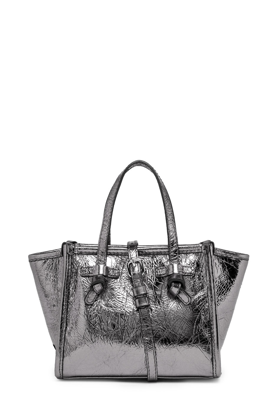 GIANNI CHIARINI Сумка Miss MARCELLA из мятой кожи оттенка стали