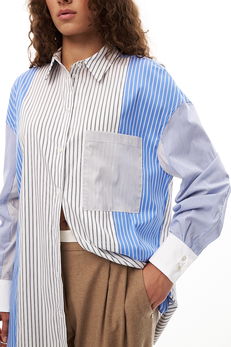 TELA Рубашка из комбинированного хлопка