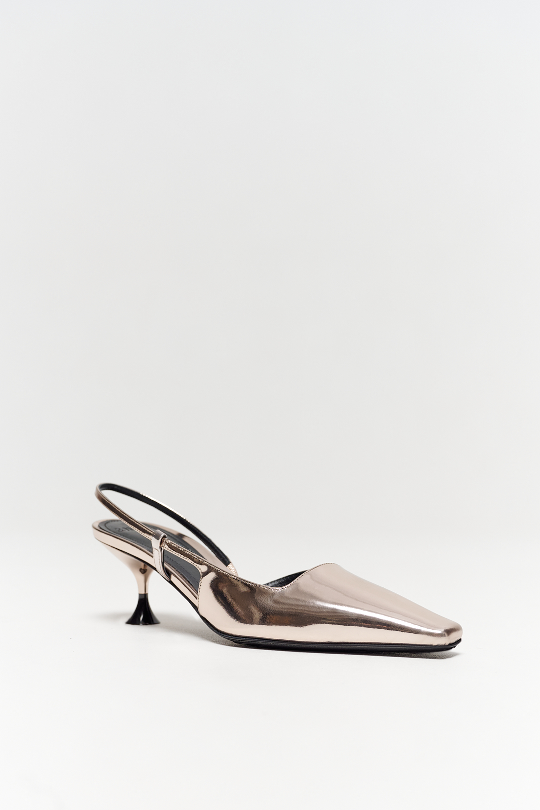 3JUIN Туфли KIRA из металлизированной кожи оттенка стали