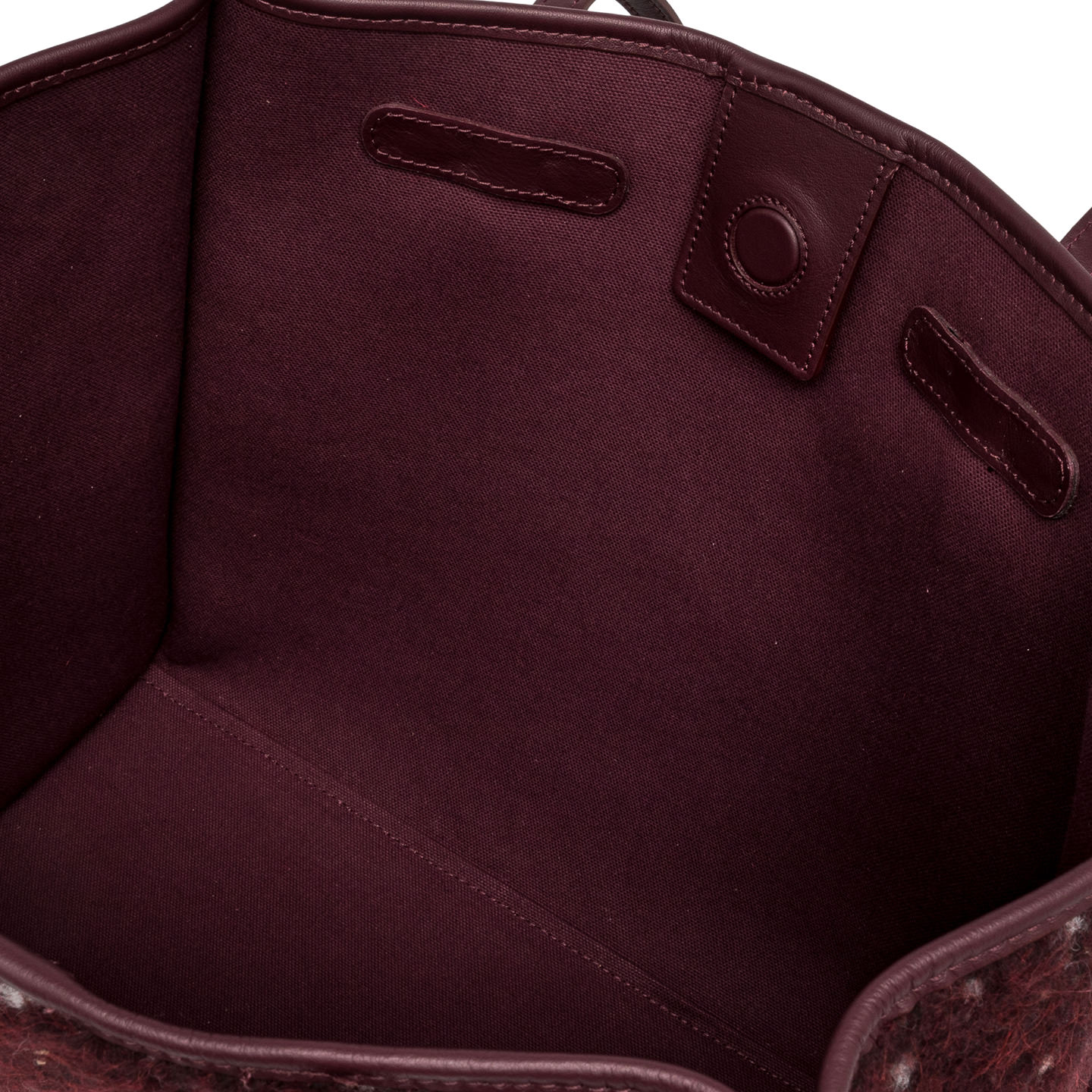 GIANNI CHIARINI Сумка-тоут MARCELLA из фактурной шерсти букле оттенка бургундского вина