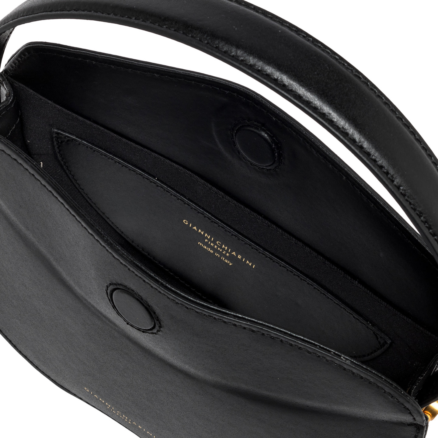 GIANNI CHIARINI Сумка CLELIA округлой формы из премиальной кожи