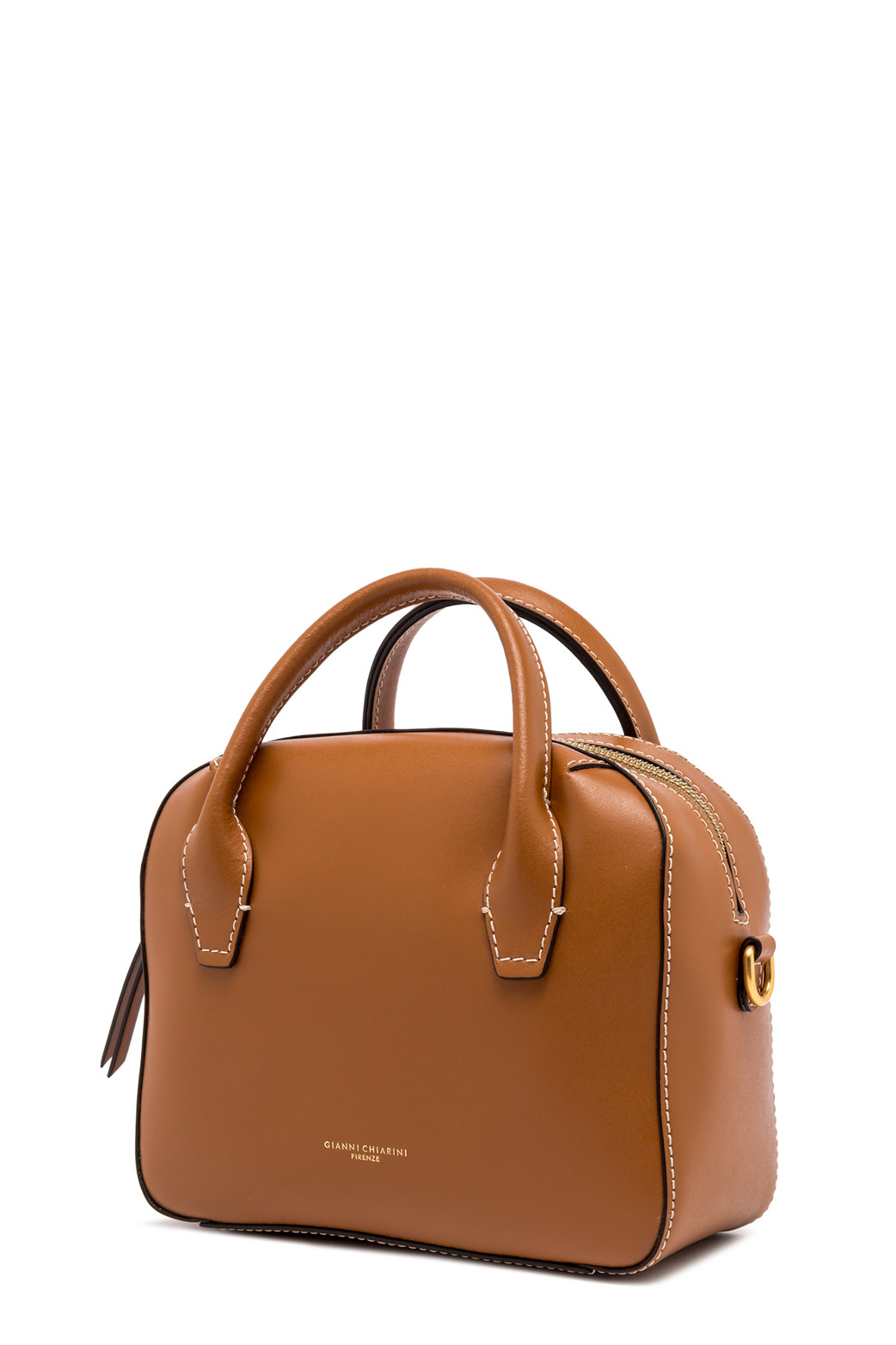 GIANNI CHIARINI Сумка SABRINA прямоугольной формы из ламинированной кожи