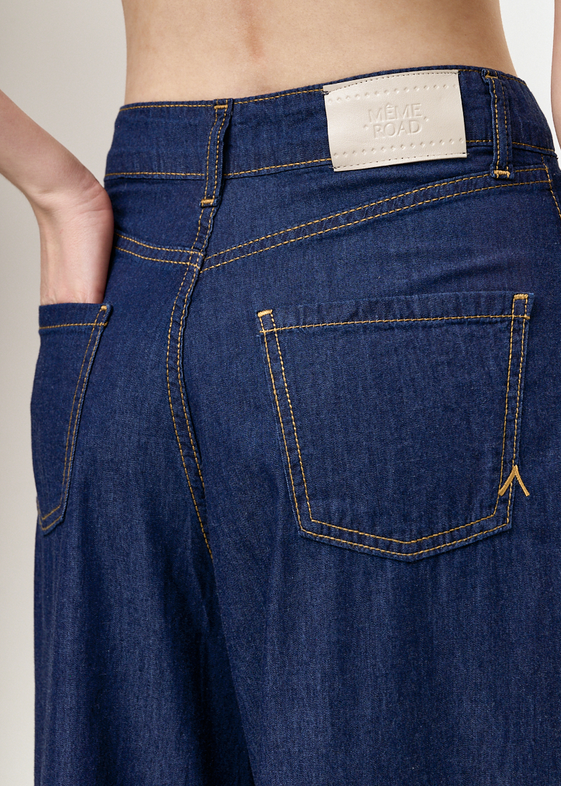 MEME ROAD Джинсы широкого кроя из облегченного летнего денима
