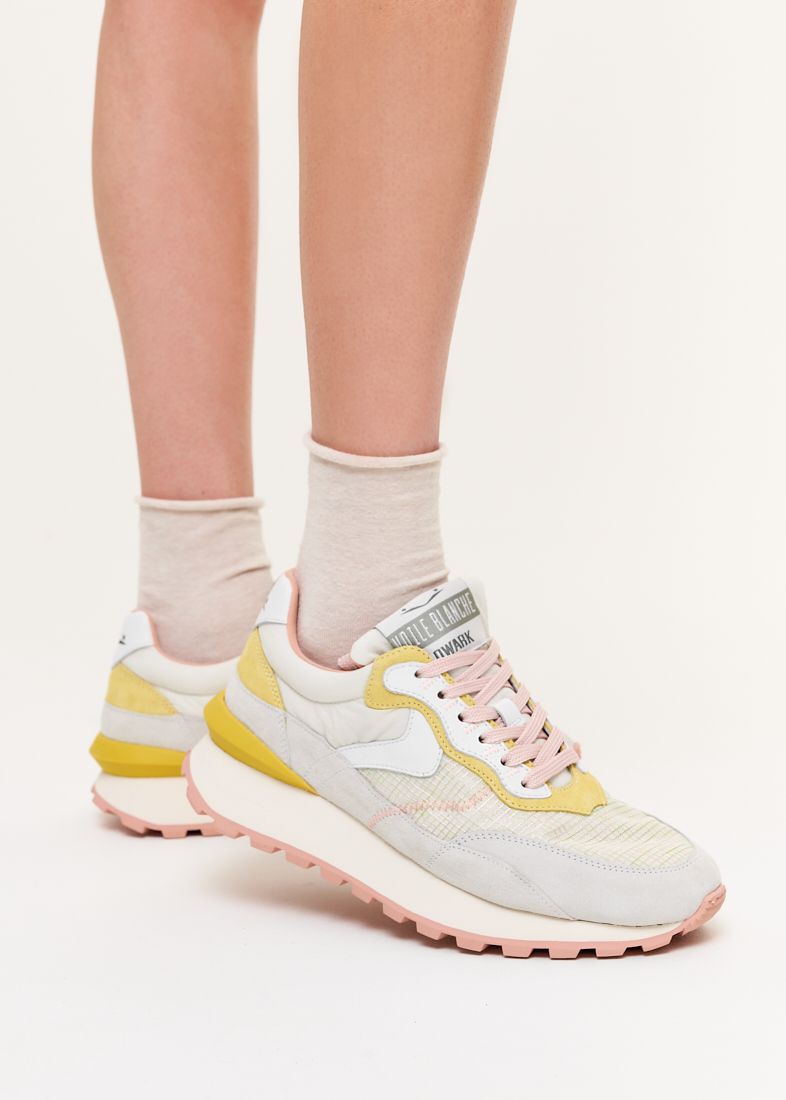 VOILE BLANCHE Кроссовки QUARK из комбинированной замши и парусного нейлона