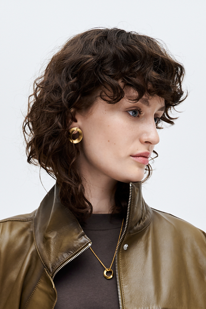 GEOMETRY Серьги Loop Gold, большие