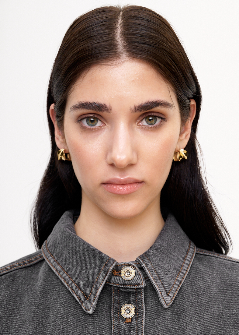 GEOMETRY Серьги Stellar Gold