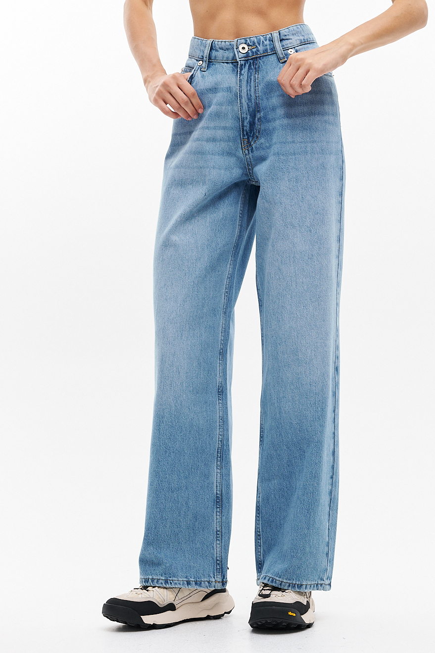 OTTOD'AME  Джинсы прямого кроя из классического голубого денима