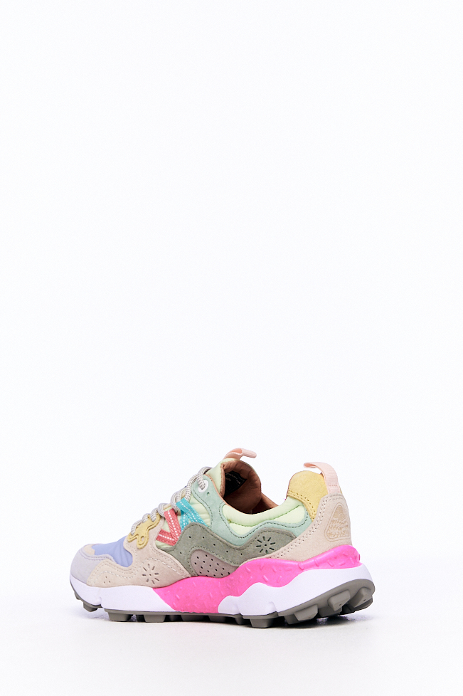 FLOWER MOUNTAIN Кроссовки треккинговые YAMANO 3 в комбинации замши и нейлона оттенка лаванды