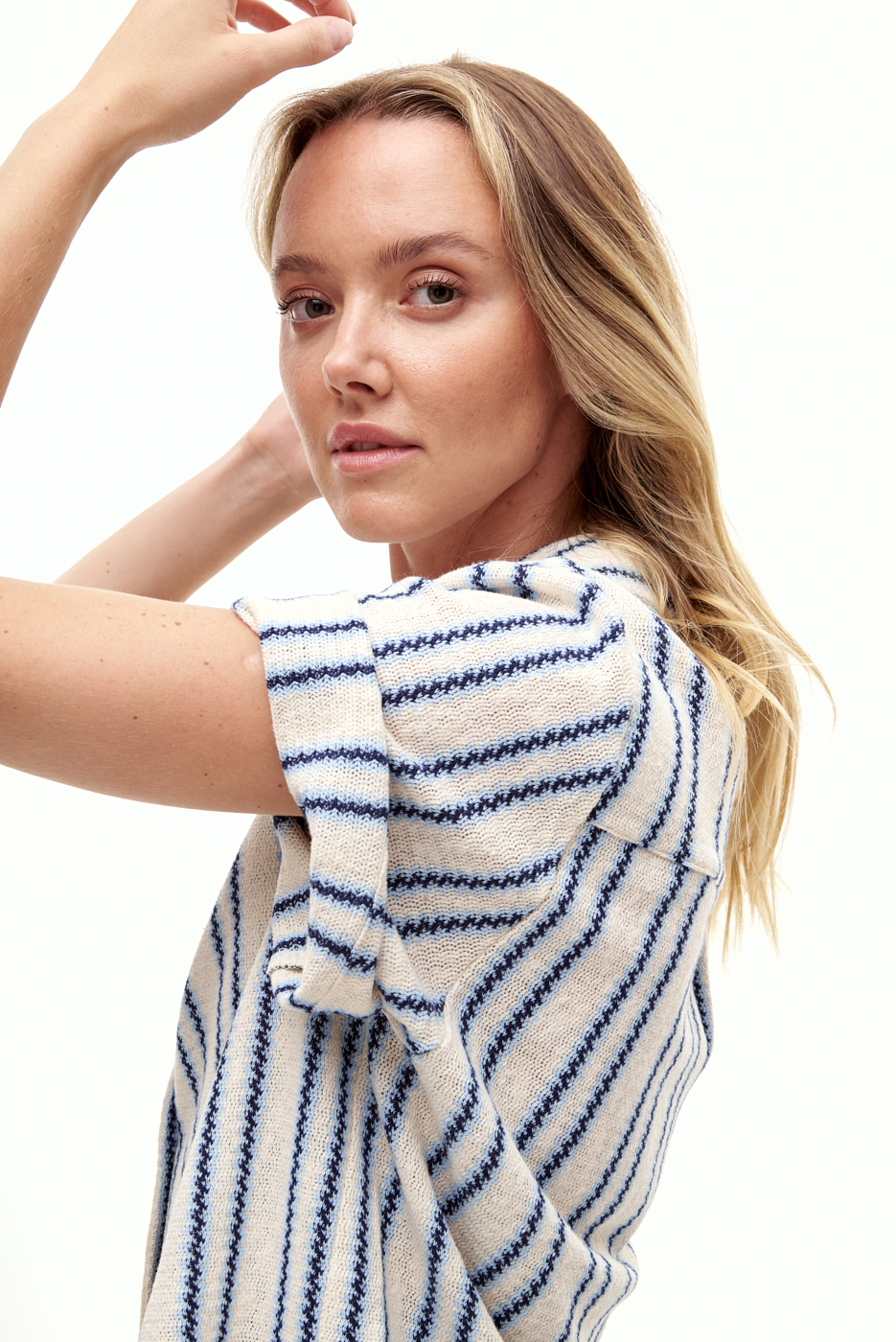 MC2 Saint Barth Рубашка из вязаного трикотажа с рисунком зиг заг