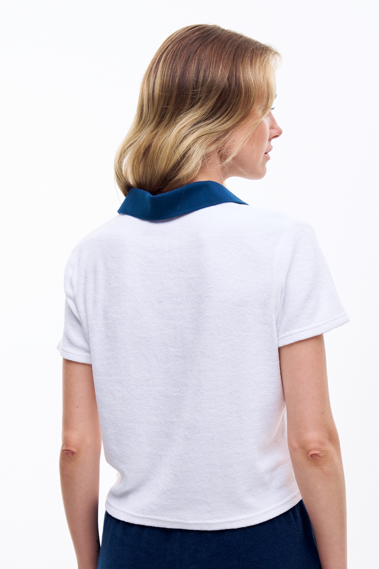 MC2 Saint Barth  Поло из махрового хлопка с фирменной вышивкой