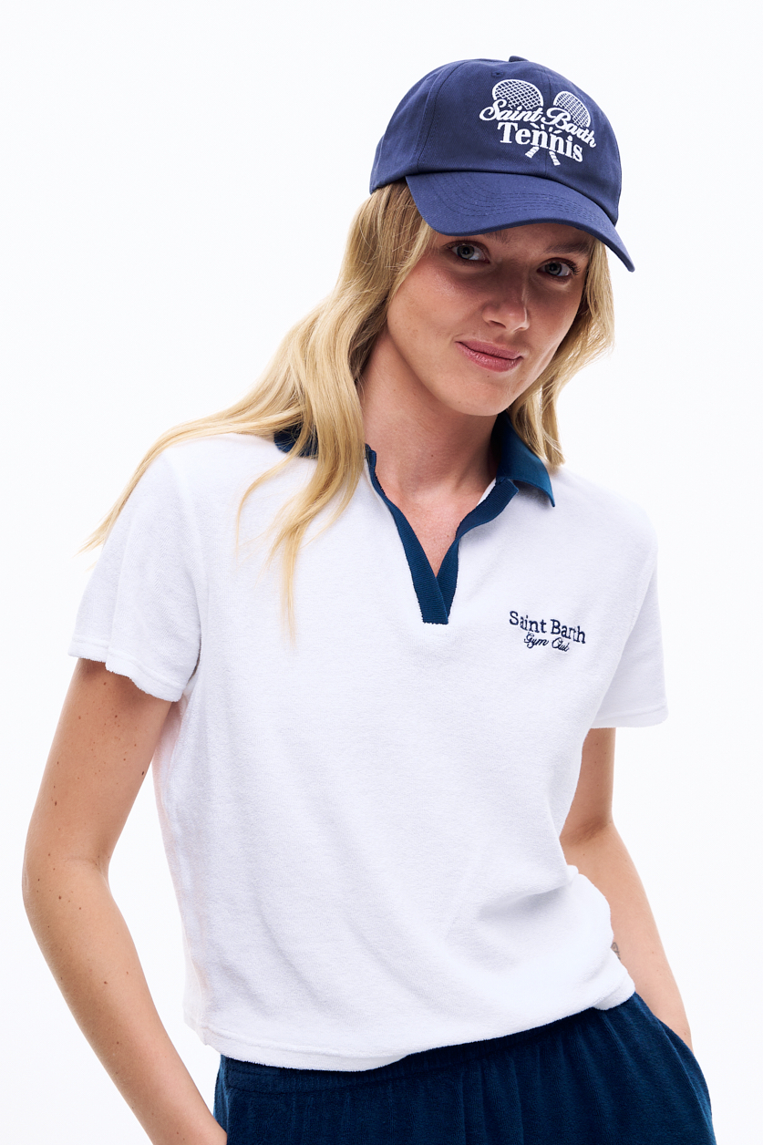 MC2 Saint Barth  Поло из махрового хлопка с фирменной вышивкой