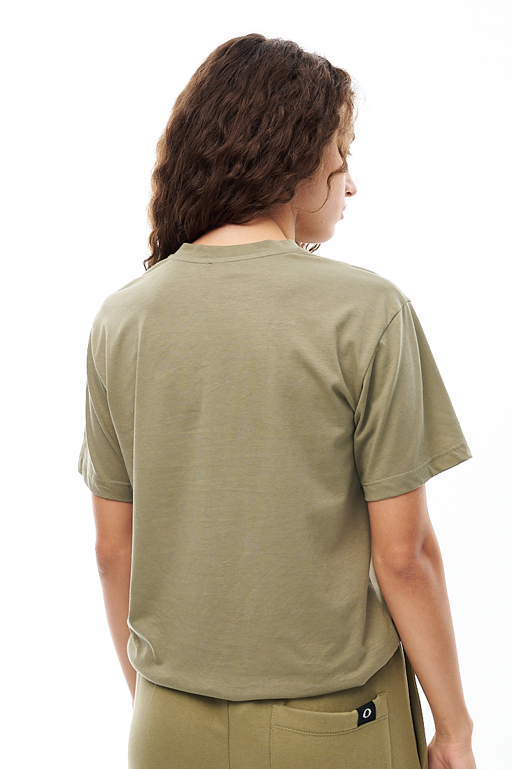 OTTOD'AME Футболка из натурального хлопка с принтом «No to bad things»