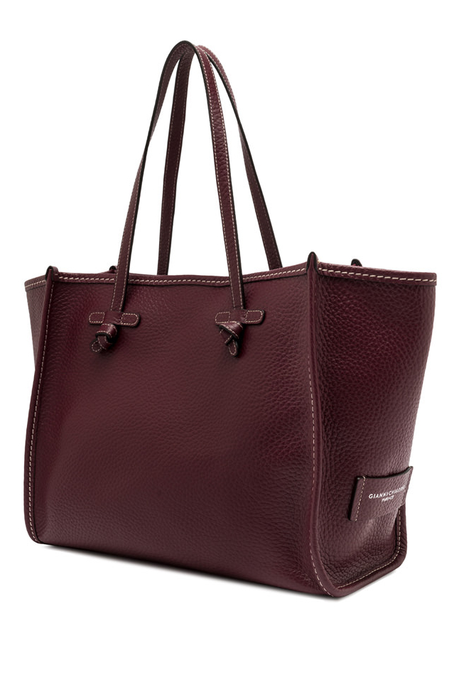 GIANNI CHIARINI  Сумка-тоут MARCELLA  из премиальной  зернистой кожи  оттенка брусники