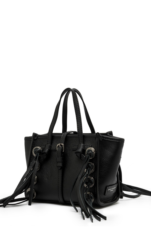 GIANNI CHIARINI  Сумка Miss MARCELLA Free Spirit из натуральной кожи с металлическим декором и бахромой