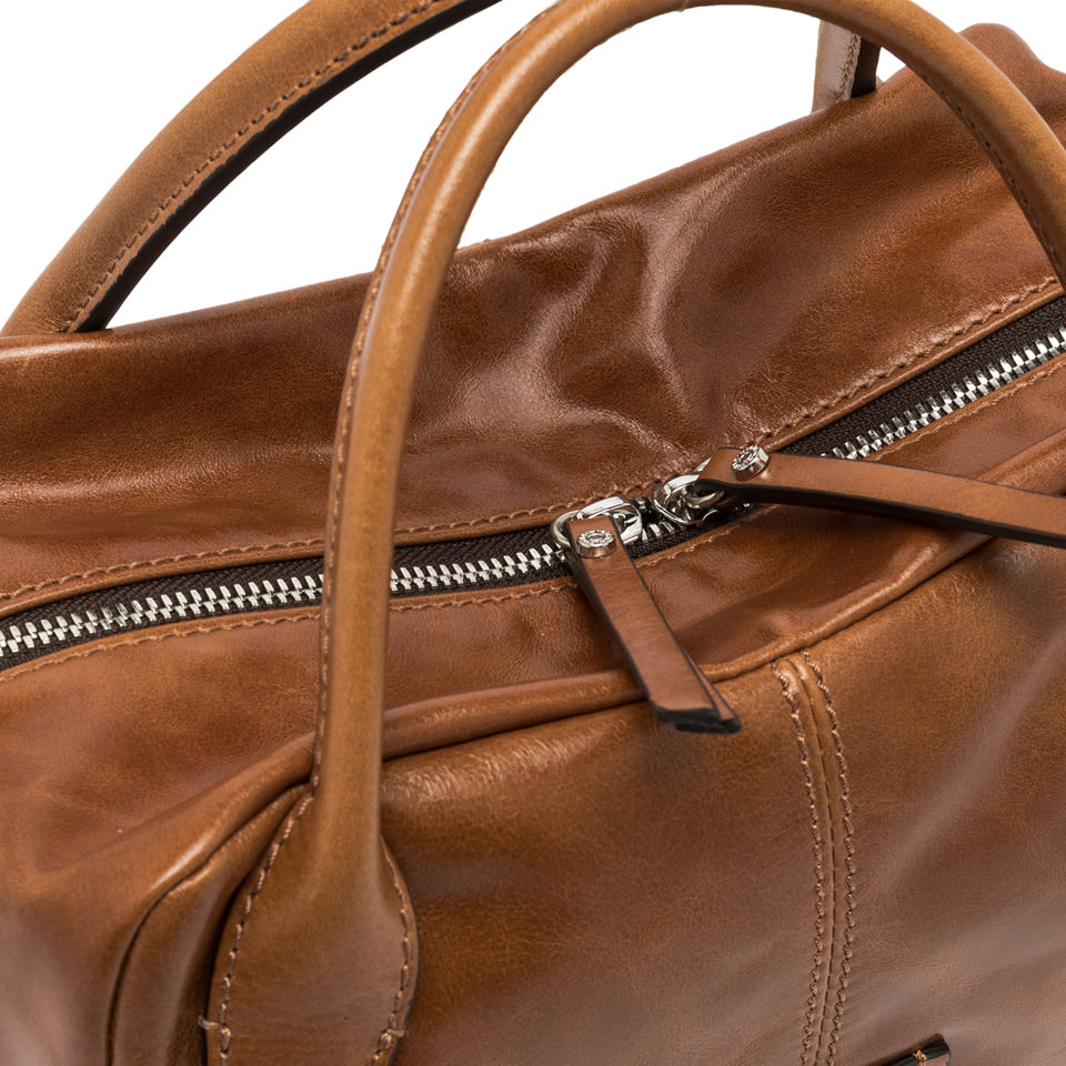 GIANNI CHIARINI Сумка EMILY mini из полуглянцевой кожи орехового оттенка