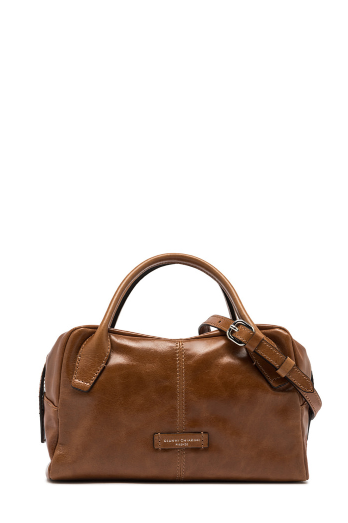 GIANNI CHIARINI Сумка EMILY mini из полуглянцевой кожи орехового оттенка