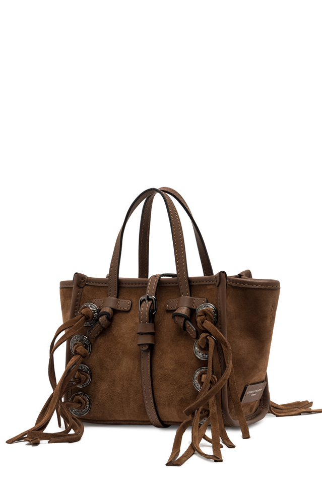GIANNI CHIARINI  Сумка Miss MARCELLA Free Spirit из бархатистой замши с бахромой