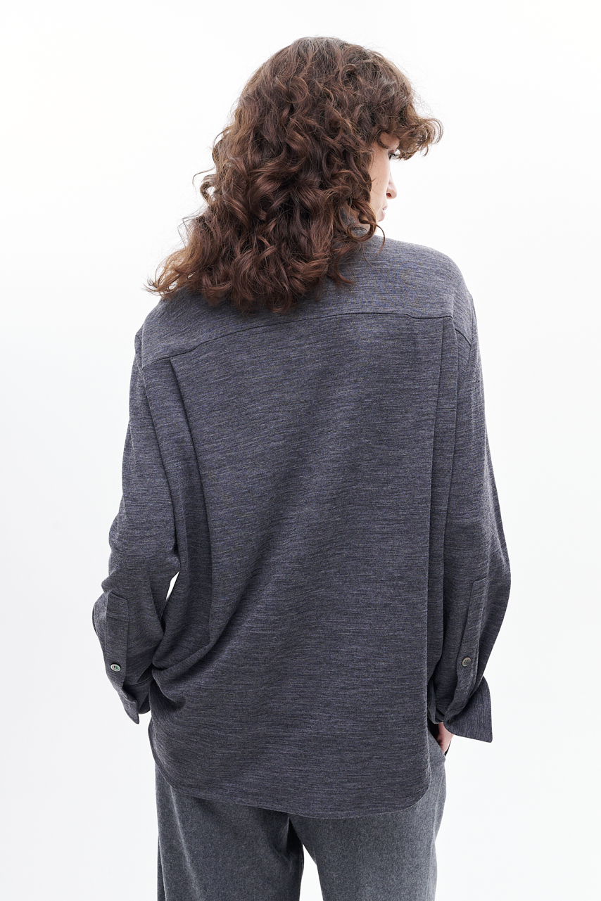 TELA Рубашка из джерси с накладными карманами