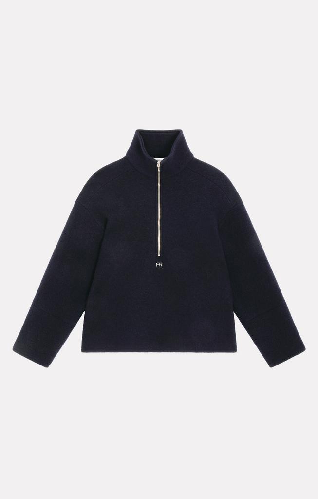 ROSEANNA Анорак MILLIE из фактурной шерсти букле оттенка navy blue