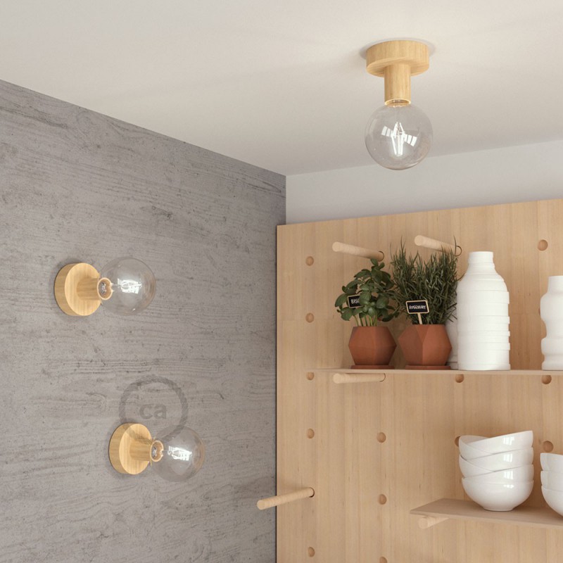 Светильник настенно-потолочный Fermaluce Wood S