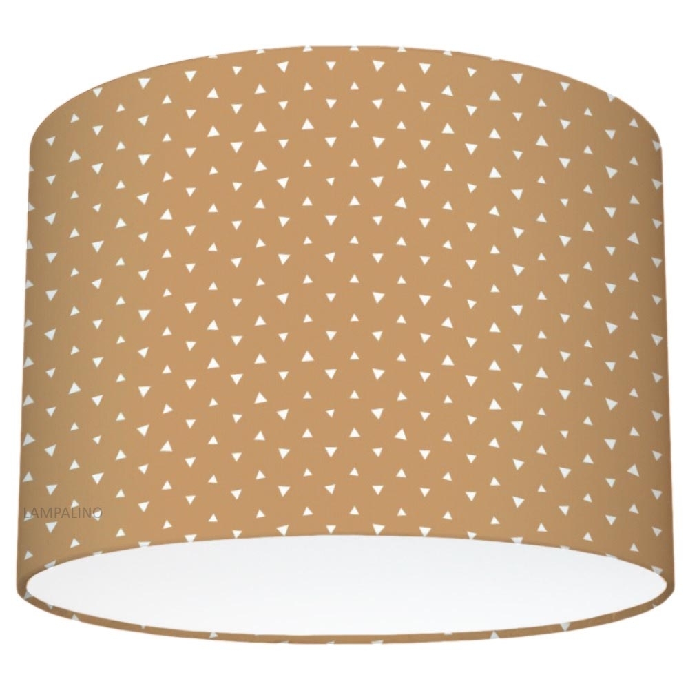 абажур с ромбиками коричневый
