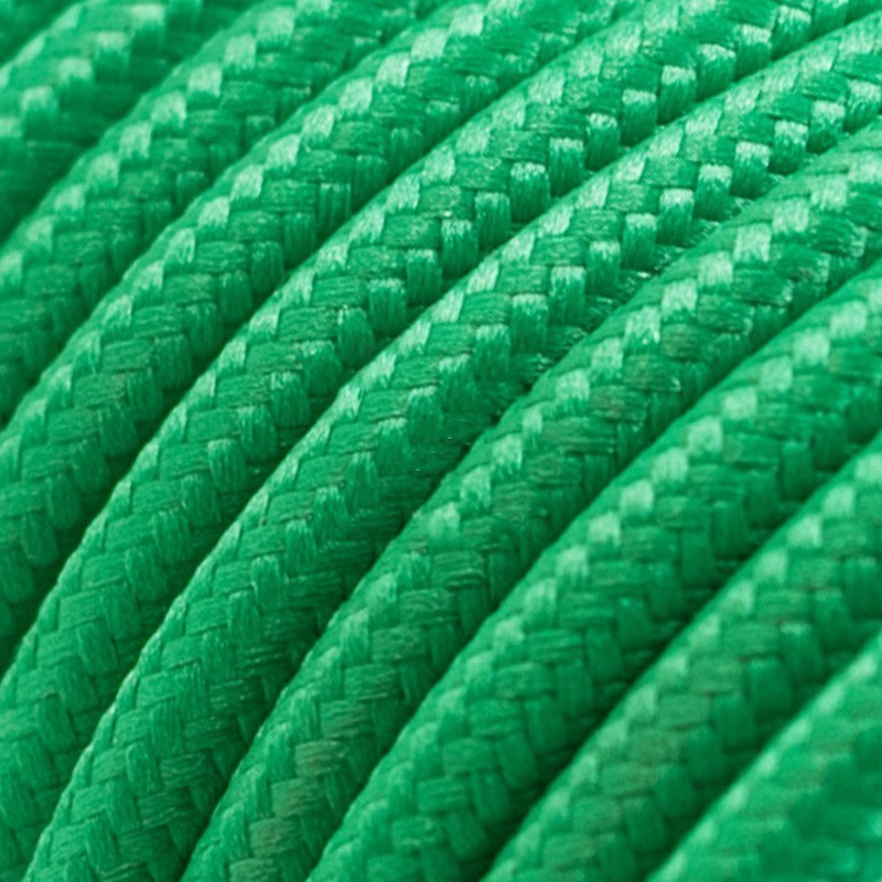 зелёный текстильный электрический провод