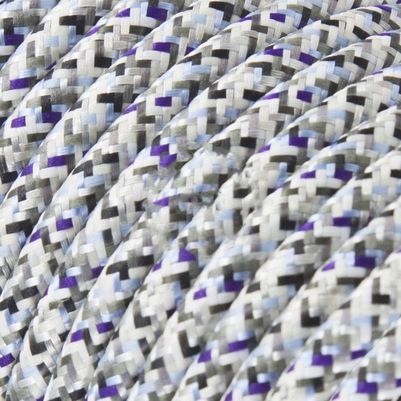 Провод текстильный серые пиксели