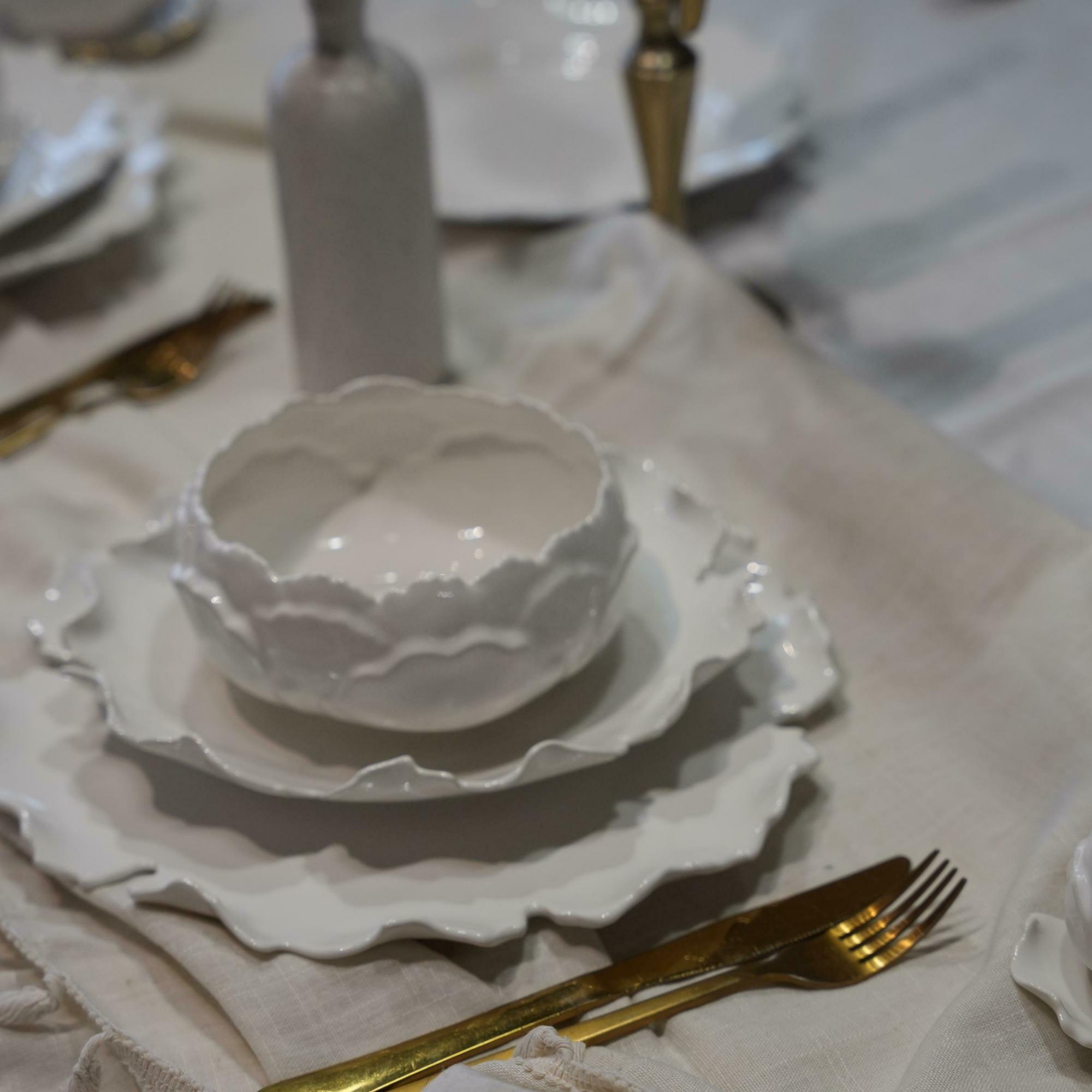 Пиала Пион белая