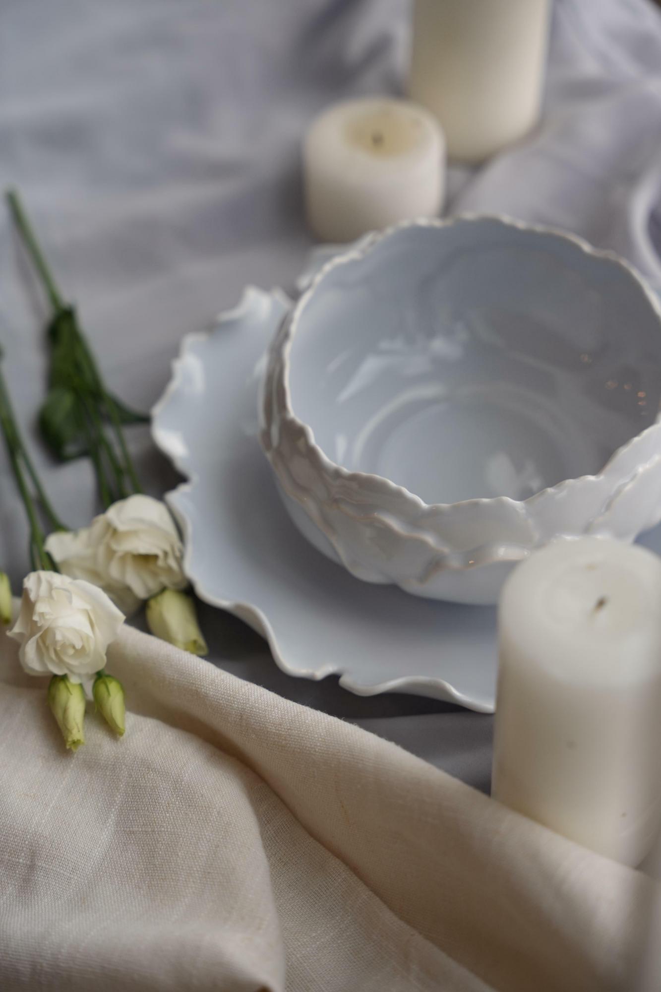 Пиала Пион серо-голубая