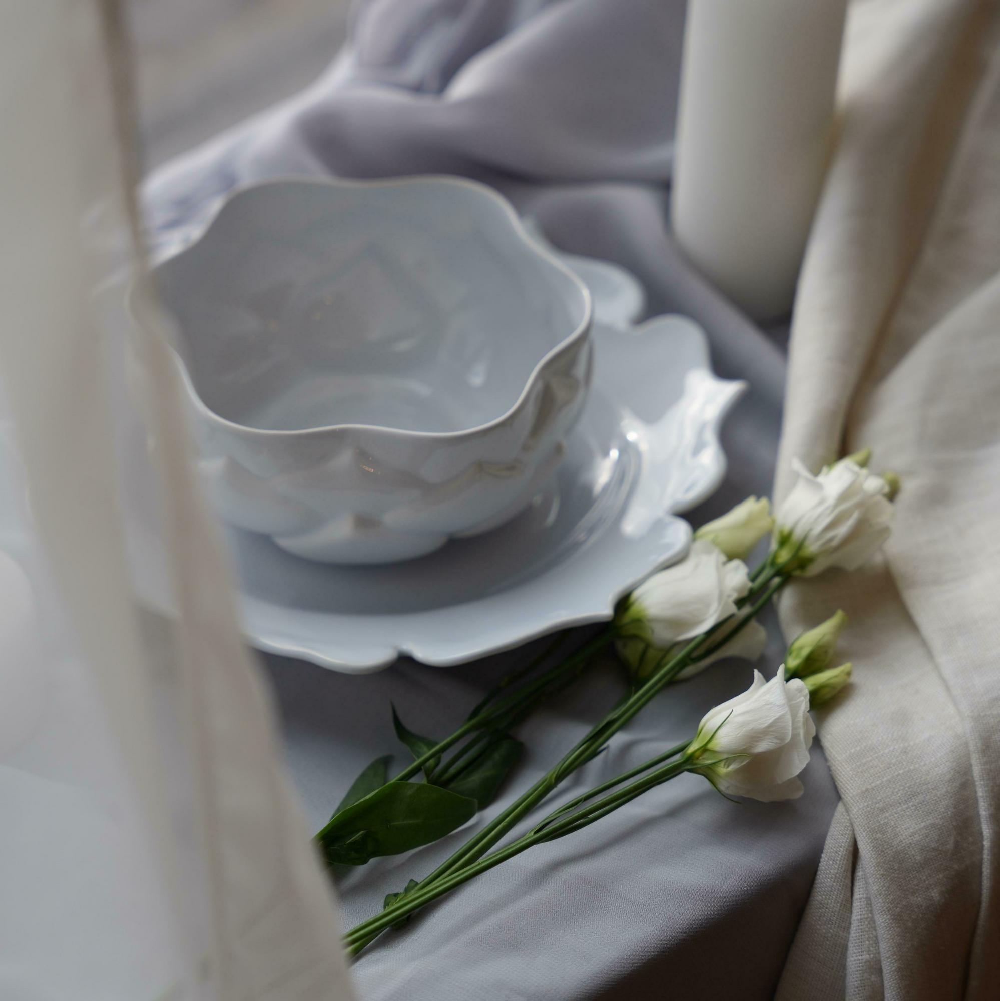 Пиала Лотос серо-голубая